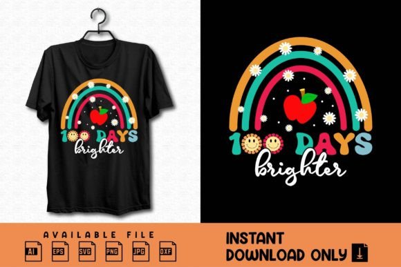 100 Days Brighter Back to School Shirt: A Versatile Design for Every Occasion