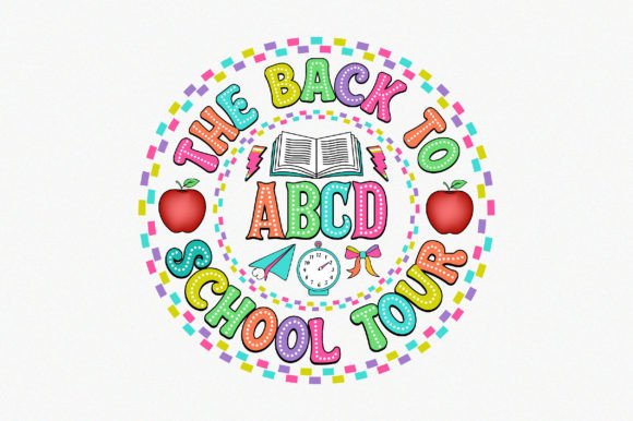 Abcd the Back to School Tour: A Creative Design for Print and Wear