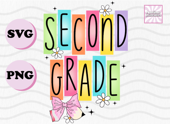 Back to School 2nd Grade Pencil Coquette