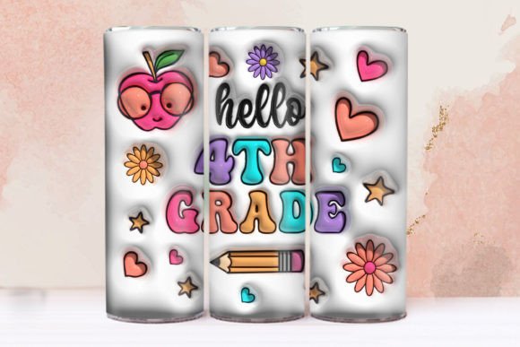 Back to School 3d Inflated Tumbler Warp