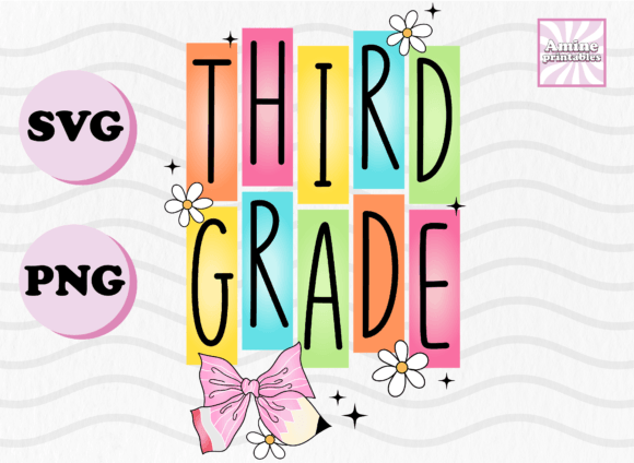 Back to School 3rd Grade Pencil Coquette
