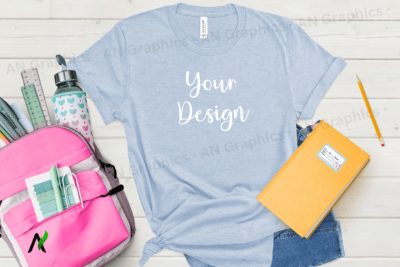 Back to School Bell Canvas Mockup - 058