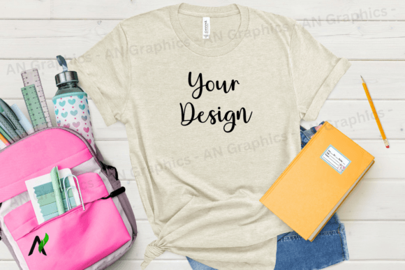 Back to School Bell Canvas Mockup - 061: A Versatile Tool for Designers
