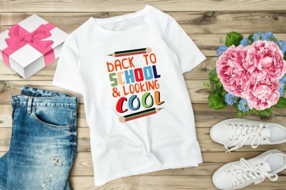 BACK to SCHOOL LOOKING COOL - BACK to School T-Shirt Design