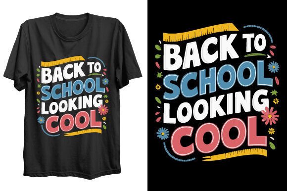 Back to School Looking Cool T-shirt SVG: A Trend-Driven Design for Modern Print Creators