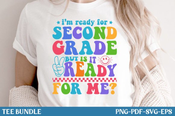 Back to School Second Grade PNG TShirt Design