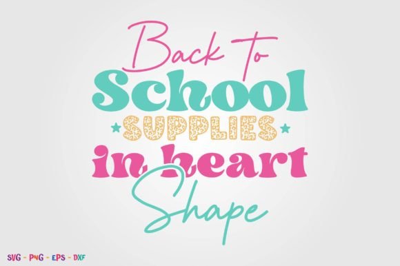 Back to School Supplies in Heart Shape: A Creative and Practical Resource for Designers and Educators