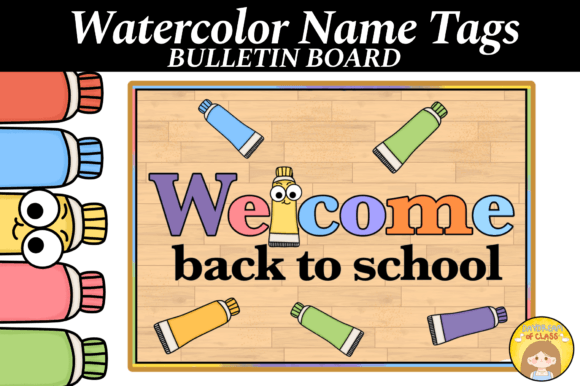 Editable Name Tags Back to School