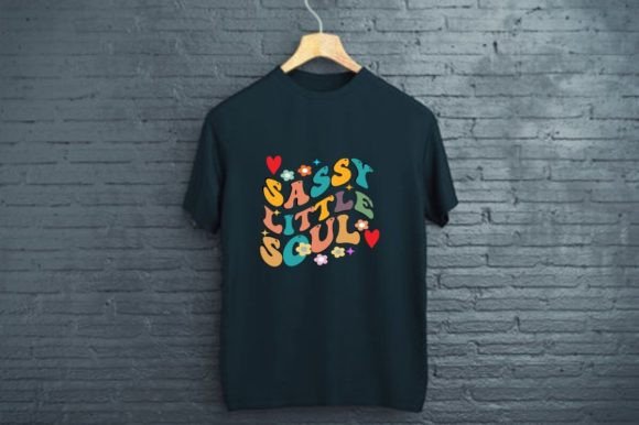 Sassy Little Soul - Back to School: A Retro Groovy T-Shirt Design for Modern Expression