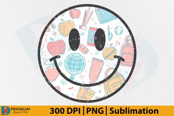 Smiley Face Kids Back to School Teacher: A Strategic Asset for Creative and Commercial Use