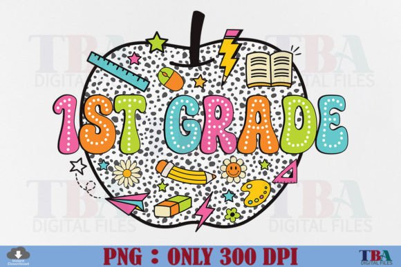 Teacher 1st Grade Back to School Dots: A Digital Resource for Creative Projects