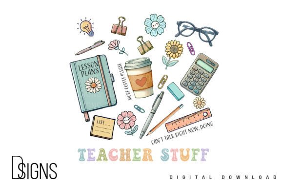 Teacher Stuff Back to School Png: A Creative Resource for Digital Designers