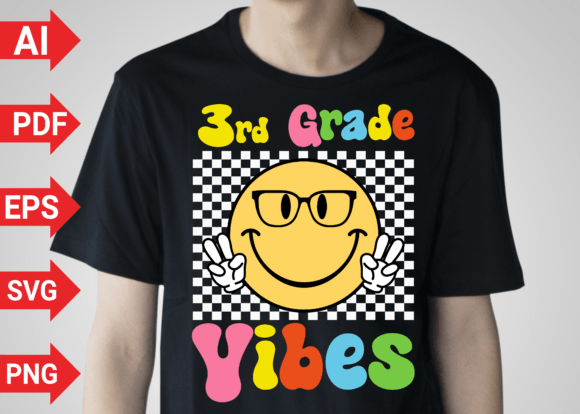 Third Grade Vibes Smile Back to School: A Creative Asset for Designers and Entrepreneurs